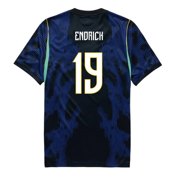2026-2027 Brazil Away Shirt (Kids) (Endrick 19)-SoccerKits Hub | Buy Soccer Jerseys Online